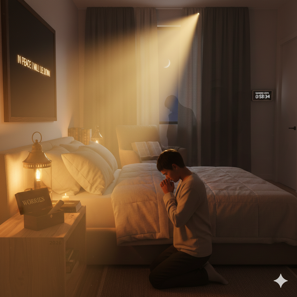 Psalm 27:1 Sanctuary Light Panoramic Illustration